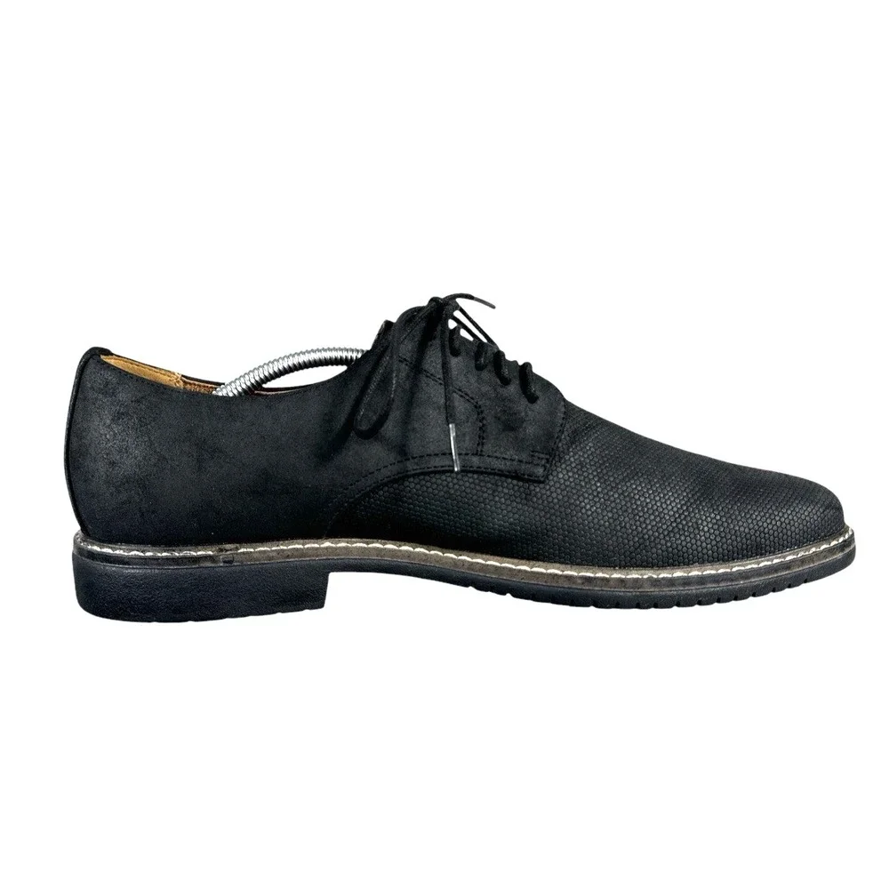 Freeman Milton Men's Black Derby Dress Shoes – Foam Insole, Size 11M‎